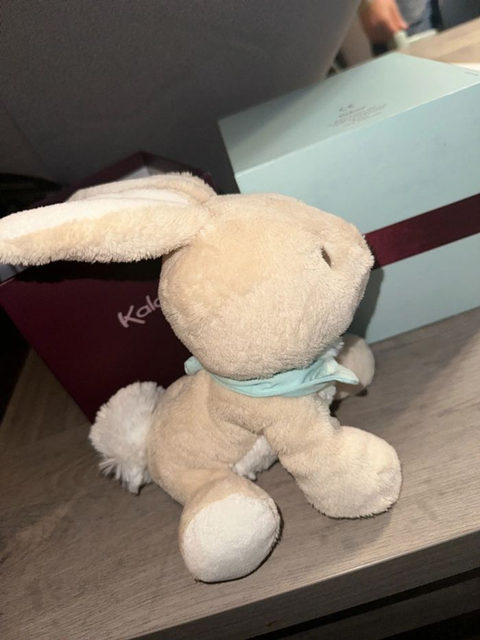 Doudou peluche lapin kaloo praline - photo numéro 2