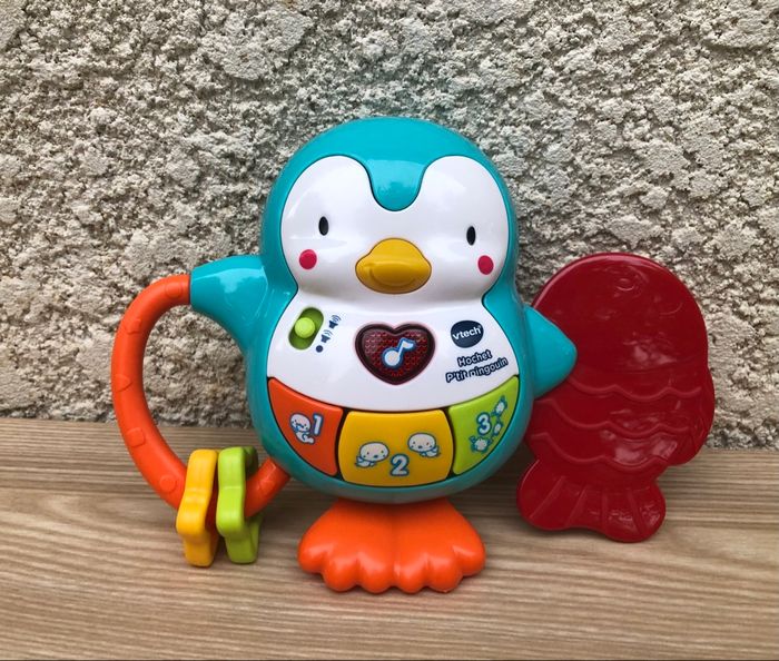 Hochet P’tit pingouin en très bon état - Vtech - 6/24 mois