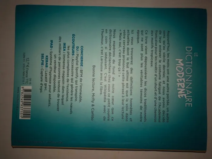 le dictionnaire moderne mcfly et carlito - photo numéro 2