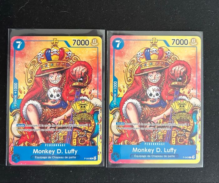 Lot 2 Luffy P043 NM