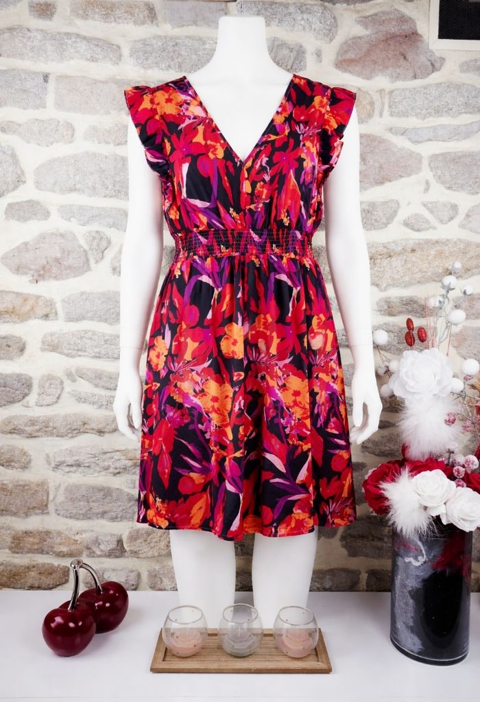 Robe jardin des flammes flamboyantes multicolore Femme taille 54 marque Missguided 🌺