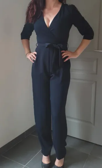 Combinaison femme zara hiver bleu marine