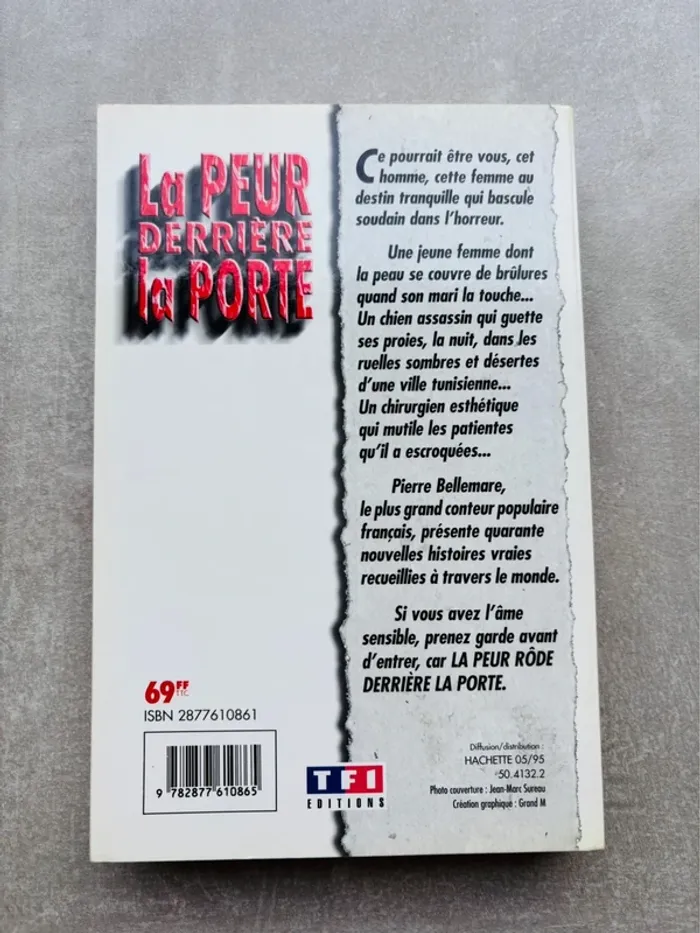 Livre broché La peur derrière la porte Pierre Bellemare - photo numéro 2