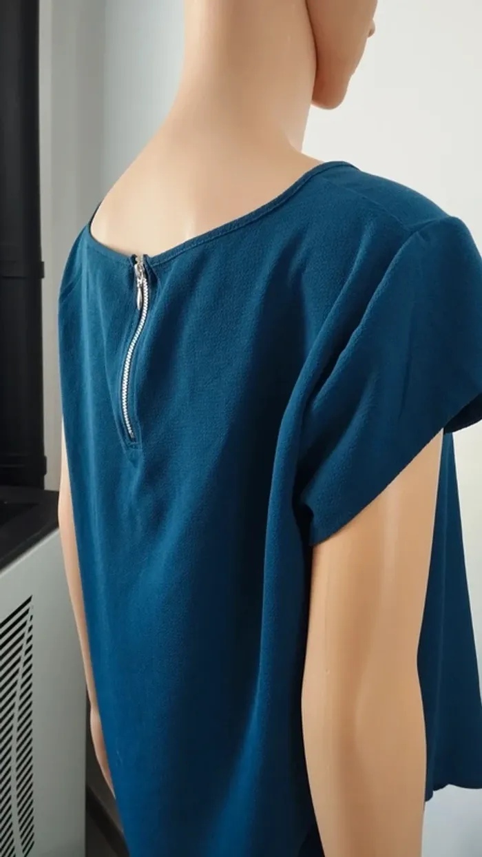 Blouse bleu only taille 40 femme manches courtes - photo numéro 12