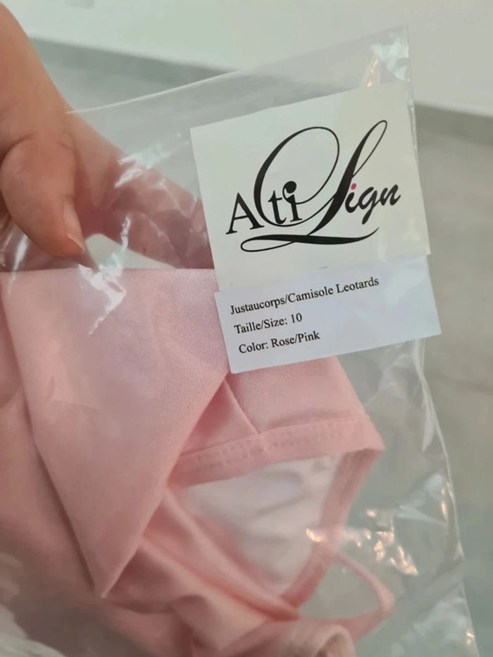 Justaucorps rose pâle taille 10 ans - Actilign - photo numéro 2