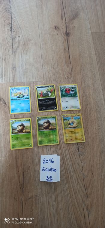 Cartes pokemon 2016