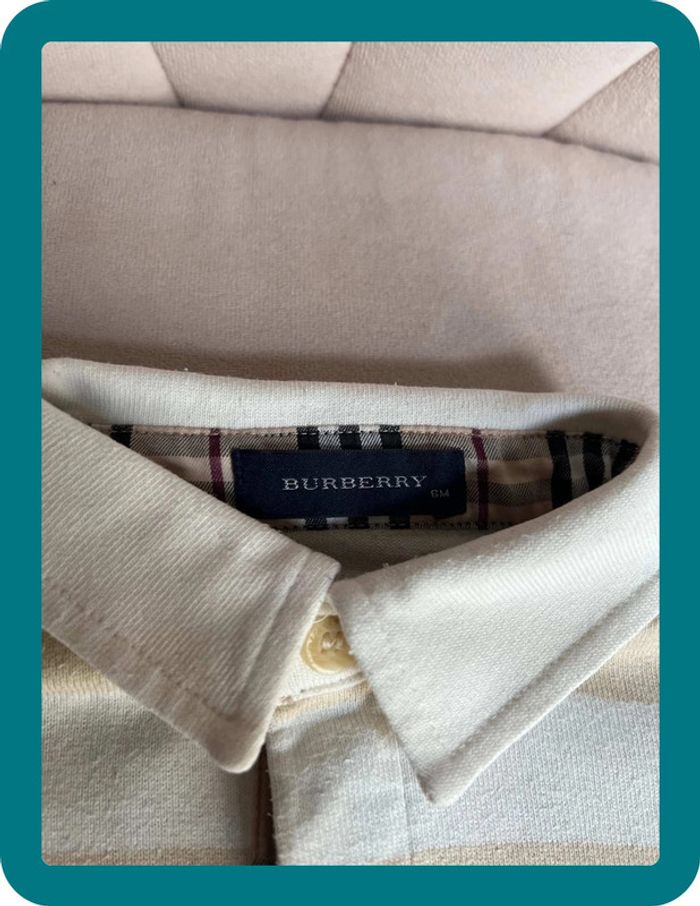 Polo épais 100% coton façon rugby 6 mois - Burberry - photo numéro 3