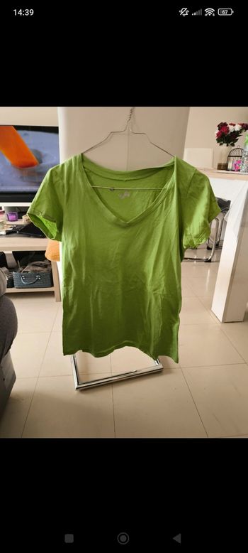 Tee shirt manche courte vert