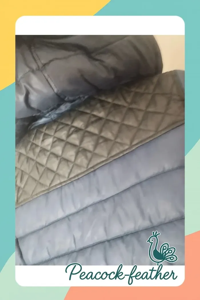 Manteau doudoune Kiabi 36 bleue - photo numéro 8
