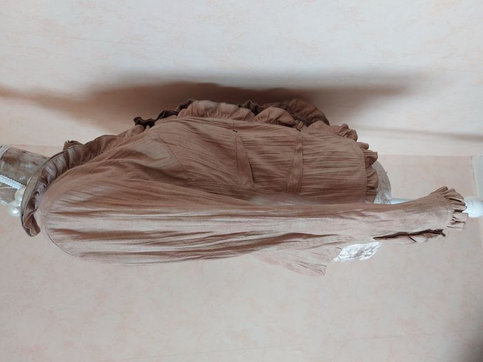 Veste Jacqueline Riu suédine beige taille 38 - photo numéro 5