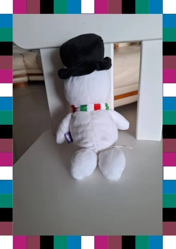 Peluche bonhomme de neige - photo numéro 4