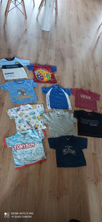 Lot de 10 t shirts 2 ans
