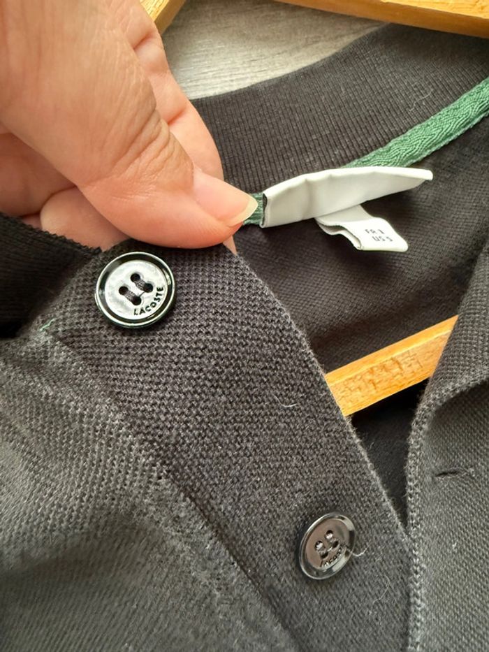 Polo noir Lacoste homme S ou 36 - photo numéro 8