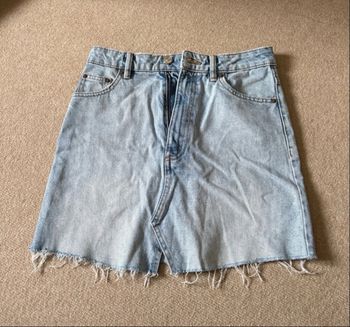 Jupe en jeans effet up
