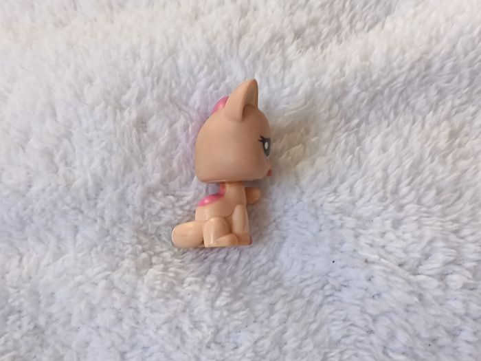 Littlest Pet Shop #1402 - Chat Chartreux Rose & Beige - photo numéro 2