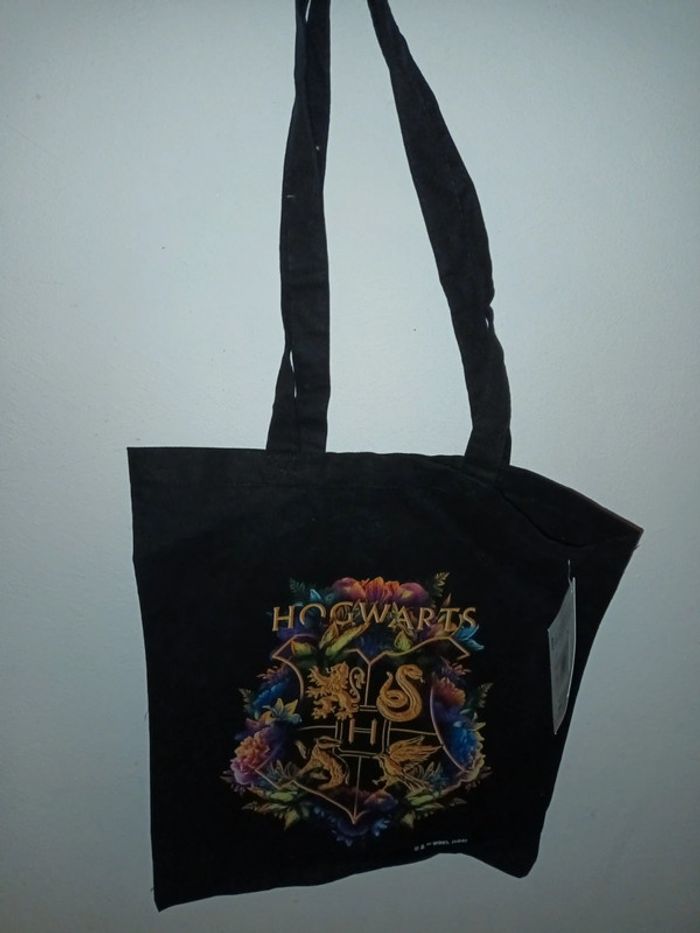 Sac tote bag noir harry potter