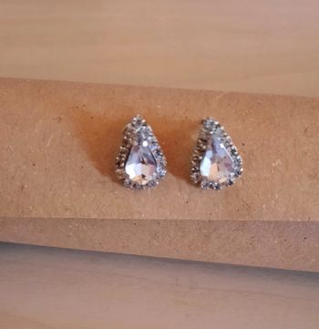 Boucles d'oreilles gouttes strass