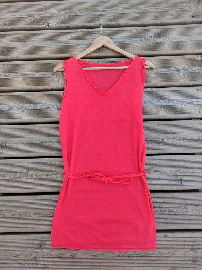 💖 Robe Longue Rose Fluo – Taille Unique – Sud Express - photo numéro 2