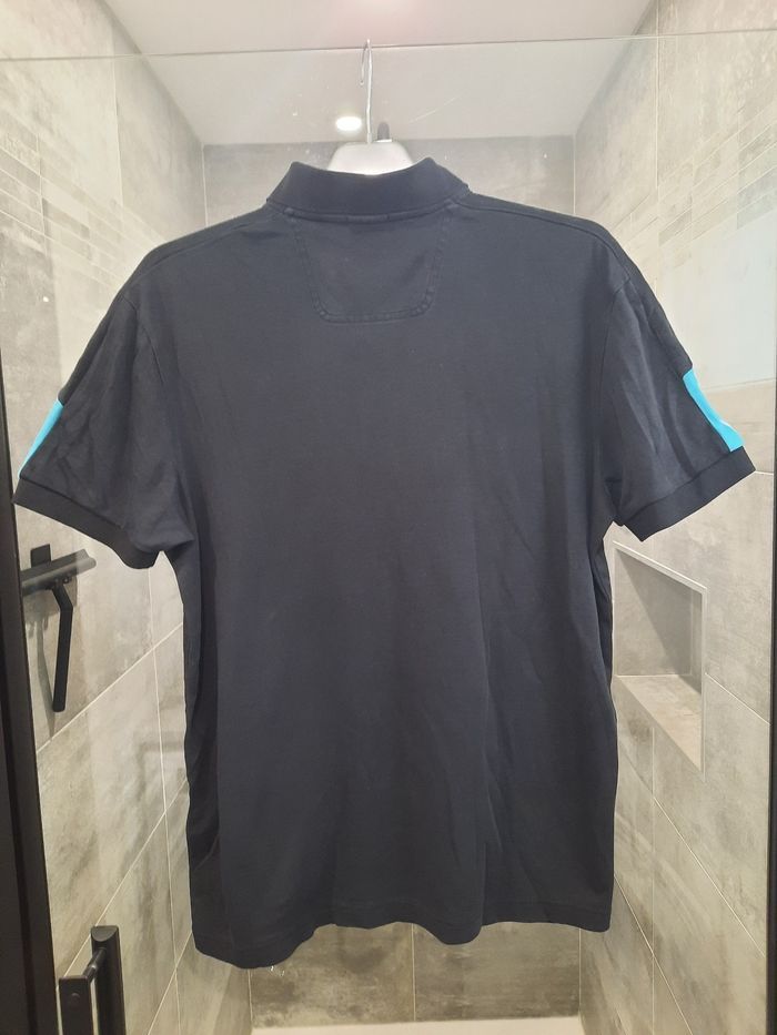 Polo Hugo Boss noir bande bleue slim fit – Taille M - photo numéro 7