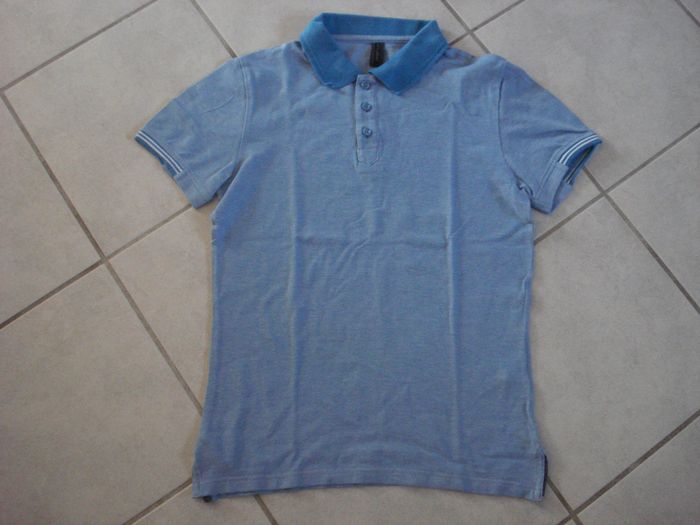 Polo MC bleu ciel CELIO Taille S - photo numéro 2