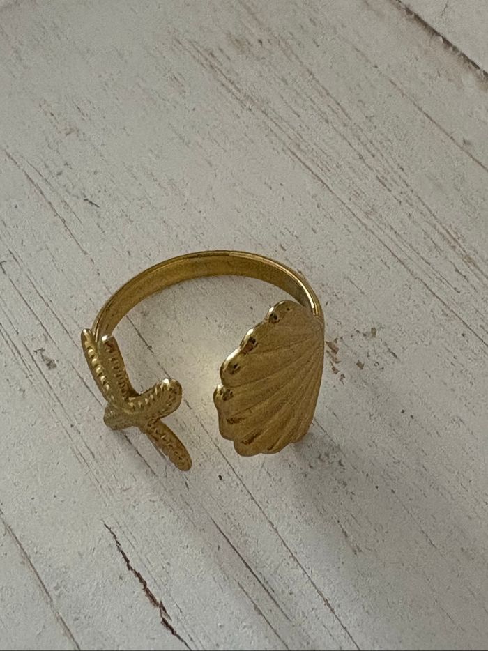 Bague dorée acier inoxydable - photo numéro 7