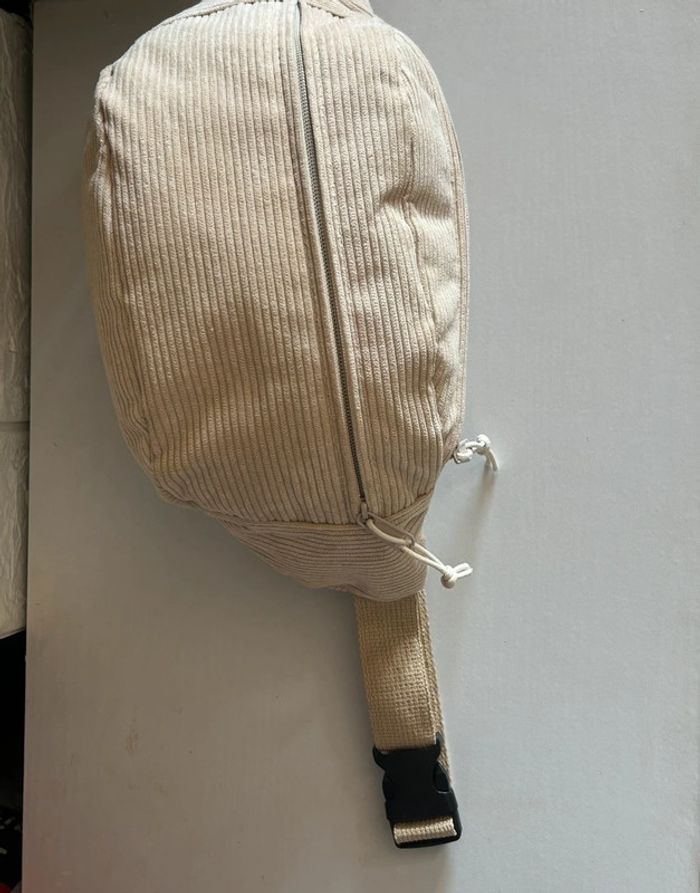 Sacoche Beige Aesthetic deux compartiments - photo numéro 4