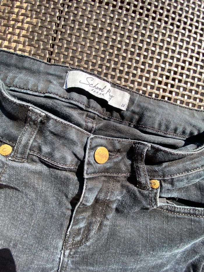 Short en jean noir School Rag w26 - photo numéro 2