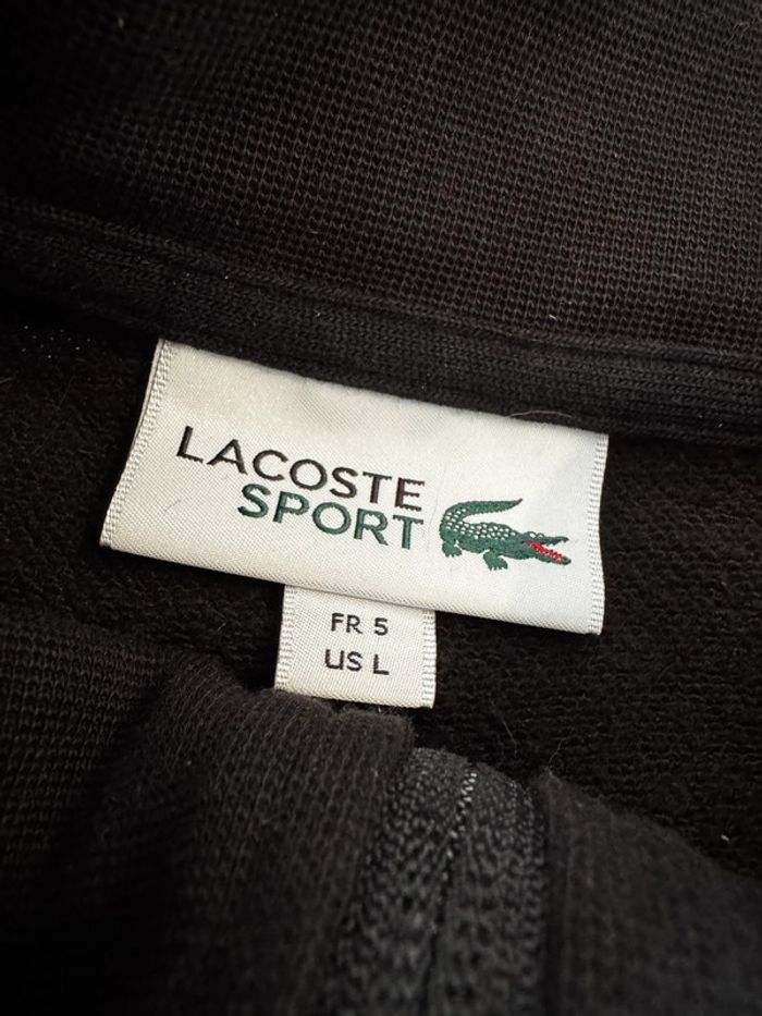 Gilet noir lacoste taille L pour femme, très bon état - photo numéro 4