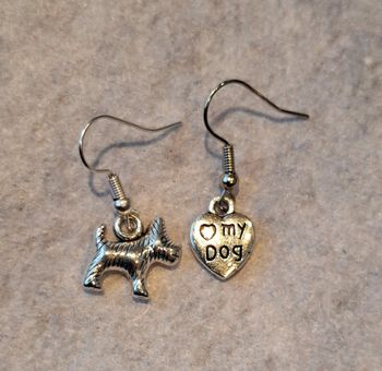 Boucles d'oreilles chien