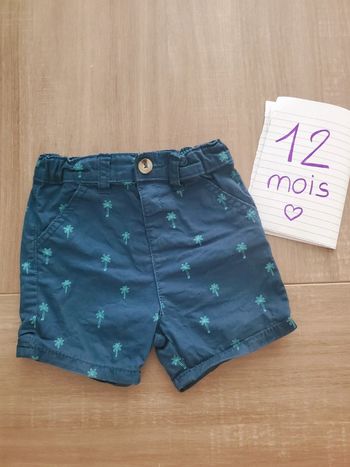 Short bleu kiabi