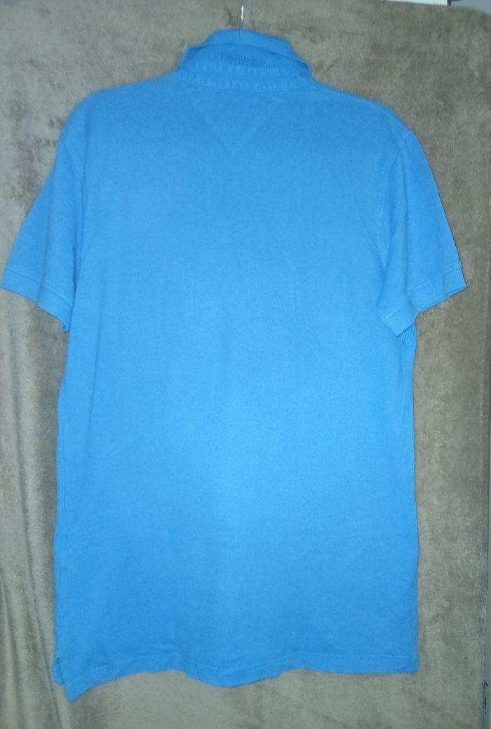 Polo Tommy Hilfiger Bleu Ciel - Taille S - 100% Coton 40's Two Ply
- photo numéro 5
