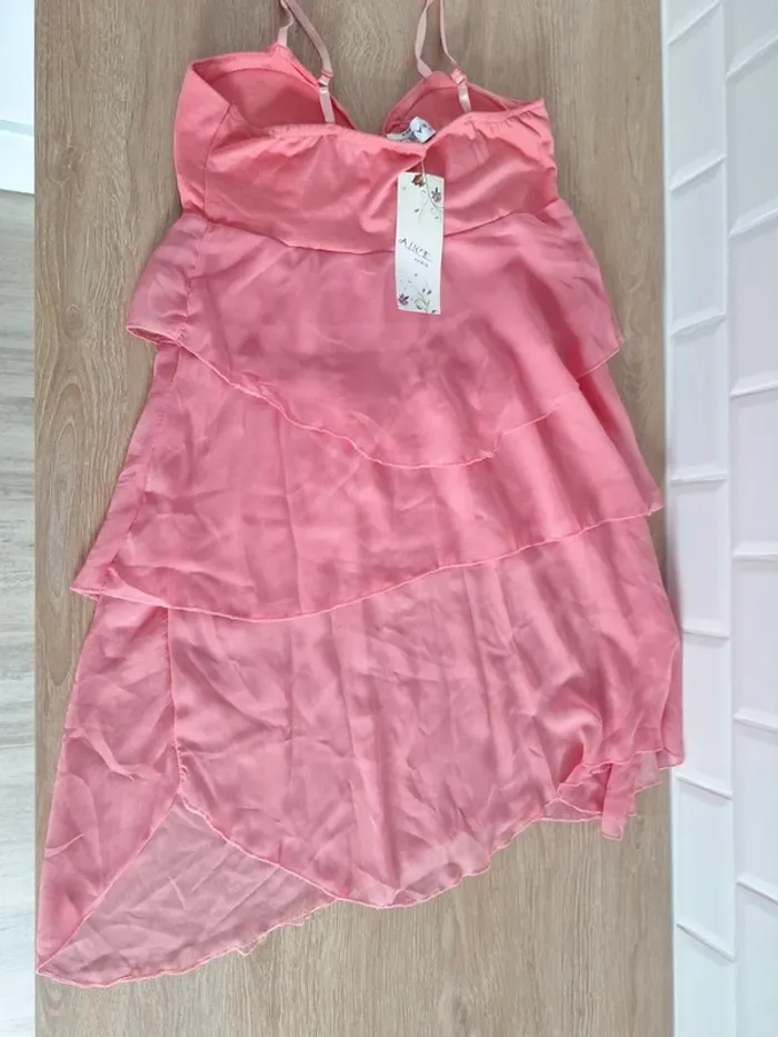 Tunique voilage rose - photo numéro 3