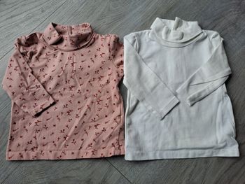 Lot de 2 sous pulls fille 6 mois