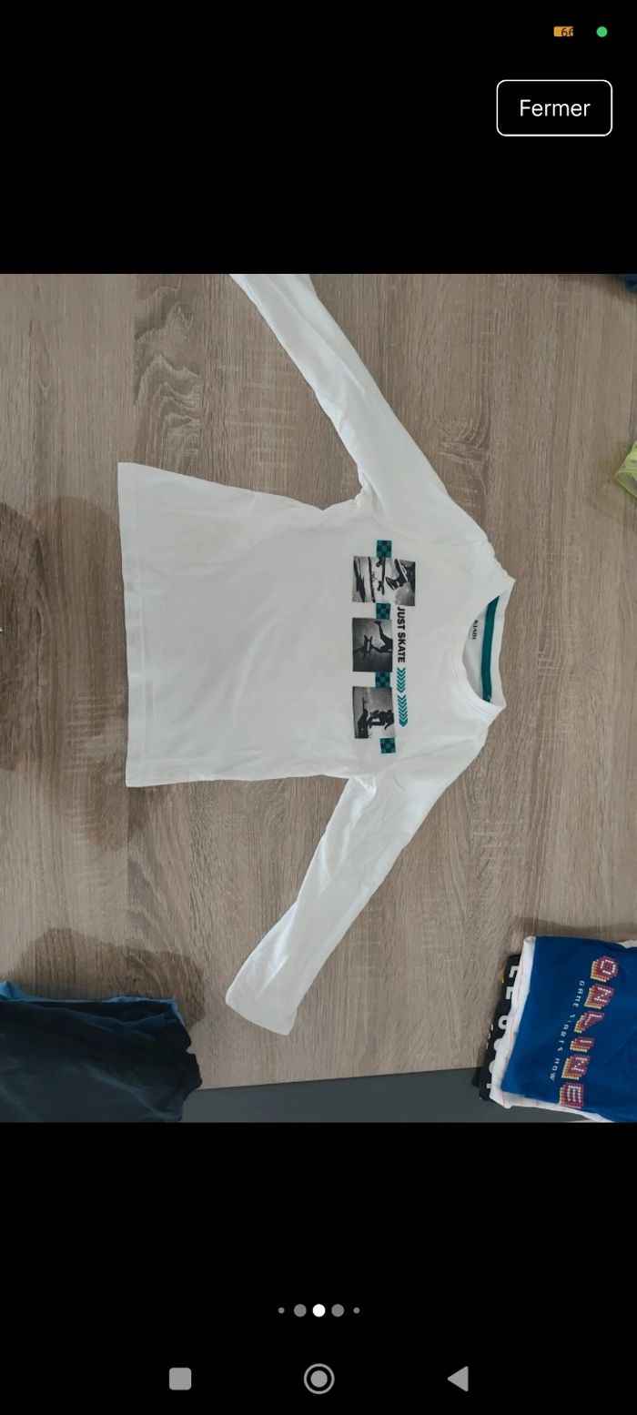 Lot 9 tee-shirts manches longues et courtes garçon 6 ans - photo numéro 7