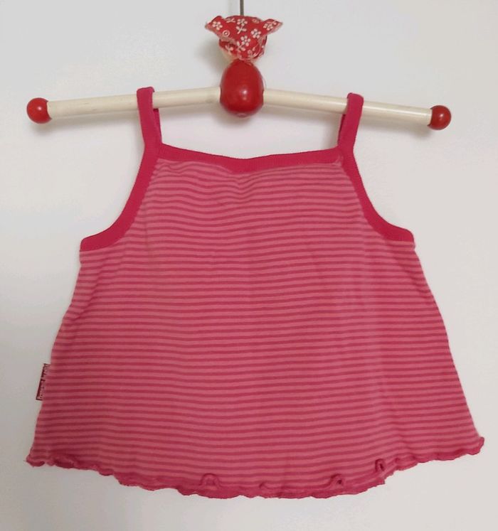 Tee-shirt fille sans manches 6 mois en très bon état (78) - photo numéro 5