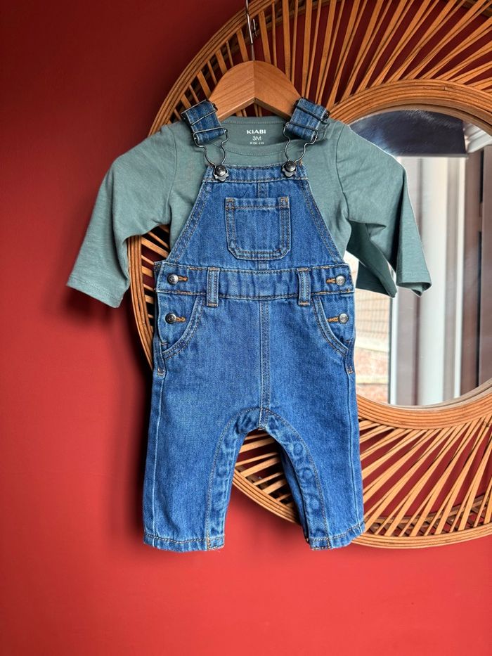 Salopette et tee shirt Kiabi 3 mois