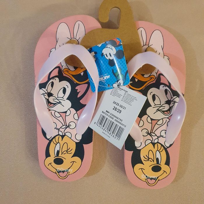 Tongs fille rose Mickey Mouse taille 28/29 - photo numéro 2