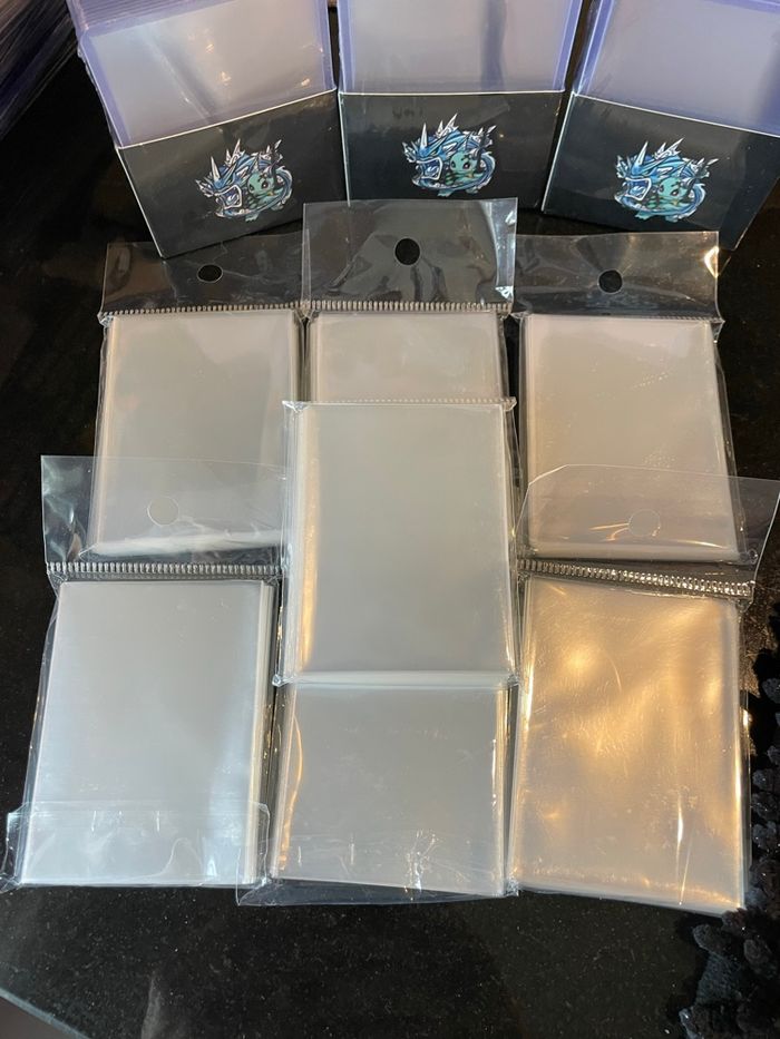 Neuf lot protection sleeve toplaoder carte Pokemon - photo numéro 3