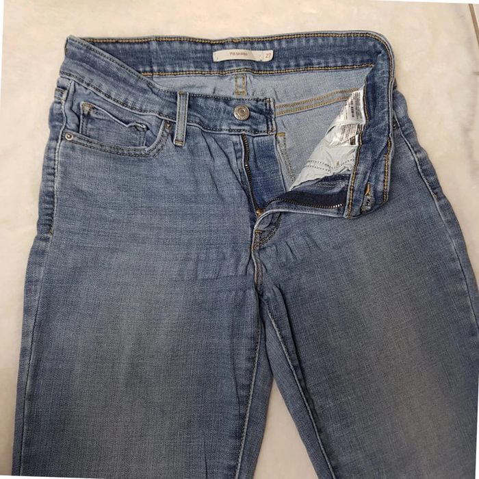 Jean Levi's 711 Skinny W27 L28 Bleu - photo numéro 4