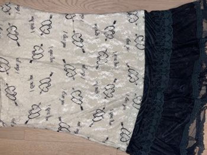 Robe Molly Bracken Noire et écru avec dentelle I love you Taille Xs / 34 Très bon état - photo numéro 6