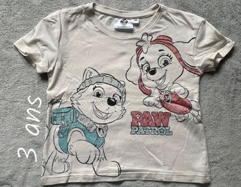 T shirt Pat Patrouille, 3 ans
