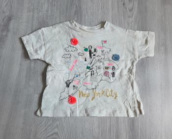 🌸 T-shirt avec motif et écriture a l'arrière 9 mois 🌸