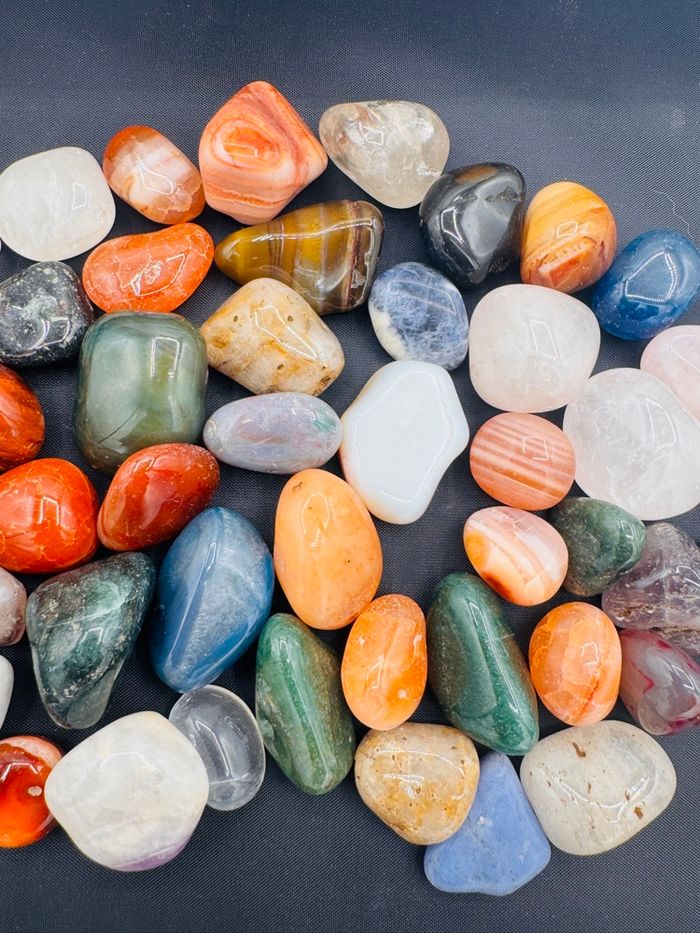 Lot 300 g pierres polies du Brésil pierres naturelles minéraux - photo numéro 3