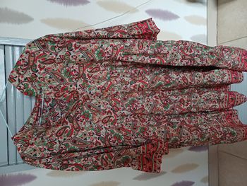 robe en soie manches 3/4 Taille 48