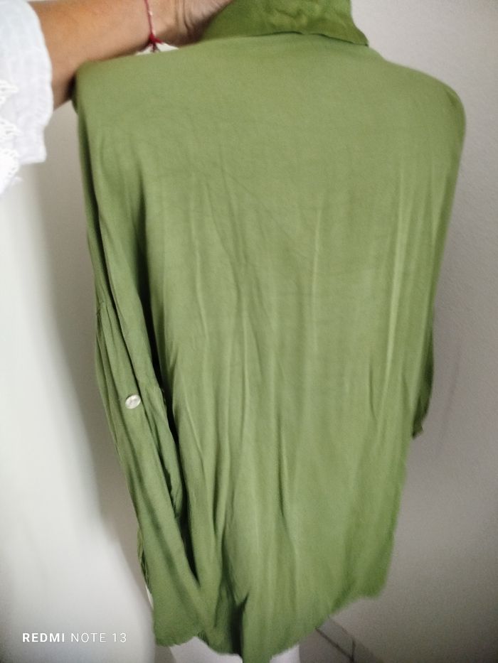 #kytietailleuniquefemme. Chemise blouse manche retroussable taille unique - photo numéro 6