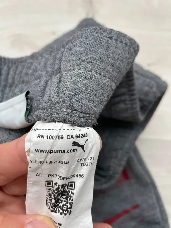 Cotton Jogging pants Puma grey 18-20yo = Mens S - photo numéro 8