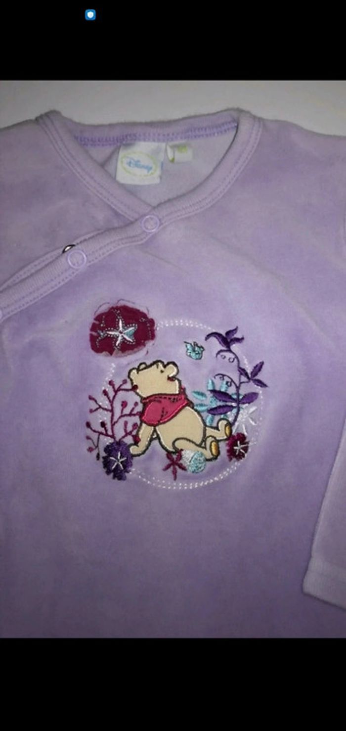 Pyjama 1 pièce Winnie l'ourson 6 mois fille Disney - photo numéro 2
