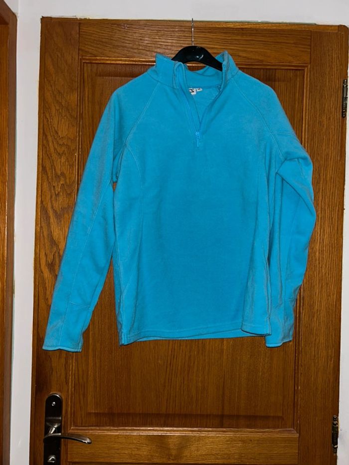 Pull polaire bleu