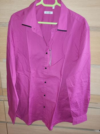 Chemise homme rose, lila