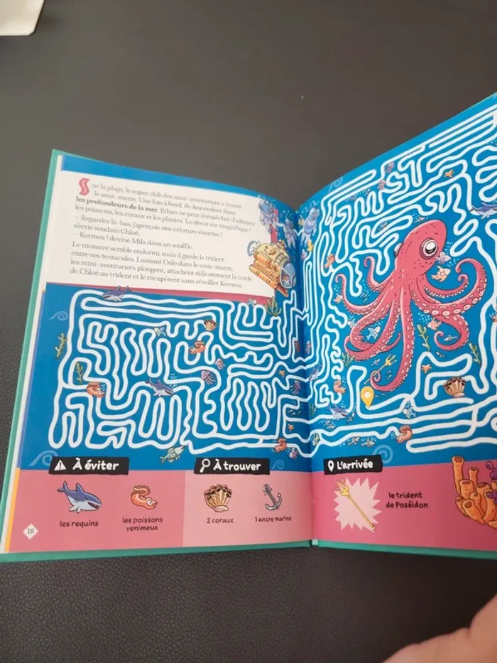 Livre les trident de poseidon cherche et trouve labyrinthe enfant - photo numéro 8